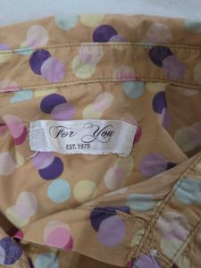 Sleeveless Dot Print Shirt For You