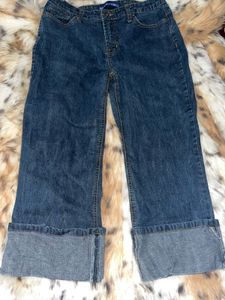 y2k it girl Capri Denim Jeans