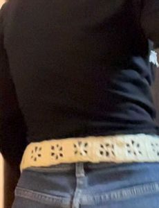 Boho crochet belt women