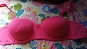 Pink Strapless Push-up Bra