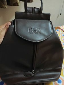 D&G Dolce & Gabbana Brown Backpack