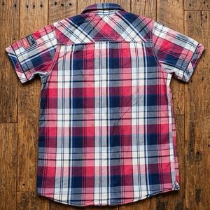 LCW TEEN Plaid Short Sleeve Shirt