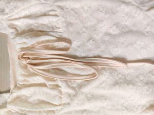 Cream Lace Peplum Top