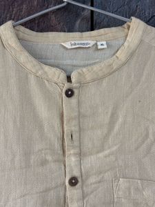 Men's Lightweight Linen Short Kurta