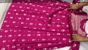 Pink Kurta with White Print