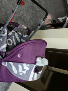 Purple &amp; Gray Baby Stroller