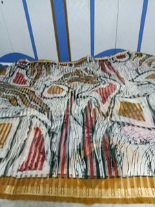Abstract Print Saree