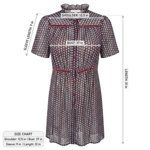 Chic Printed Button-Up Mini Dress