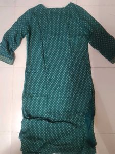 Stylish Teal Printed Kurta