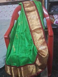 Green &amp; Gold Sari