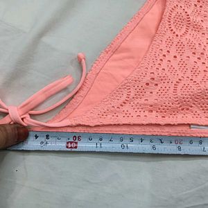 🪔 Peach Crochet Bikini Bottom