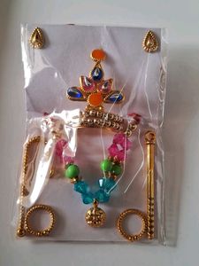 Lord Krishna Dress and Accessories Set