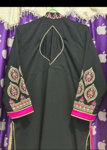 Elegant Black and Pink Kurta Set