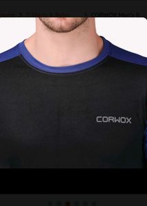 CORWOX Black &amp; Blue Long Sleeves T-Shirt