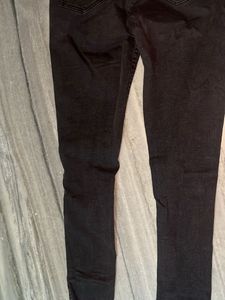 Stylish Distressed Black Jeans