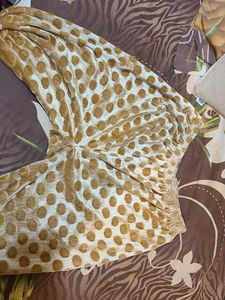 Golden Velvet Polka Dot Leggings