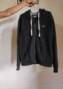 Black Zip-Up Hoodie