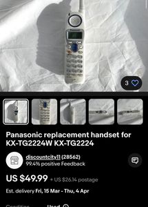 VINTAGE Panasonic Cordless Landline Phone