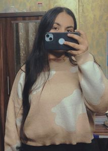 Cozy Cream &amp; White Patterned Sweater