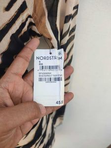 🎀Price Drop🎀BP Beige Burnout Tiger Stripe Dress