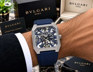 Bvlgari Skeleton Automatic Watch SQUARE DIAL FOR M