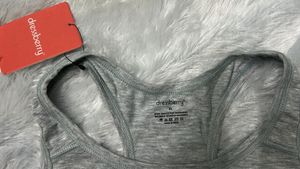 Grey Non Padded Sports Bra
