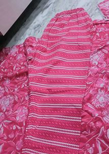 Pink Floral Kurta &amp; Pant Set💕