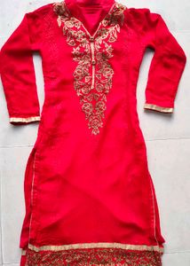 Pure Georgette zari work Wedding Suit