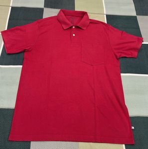 Classic Red Polo T-Shirt with Pocket