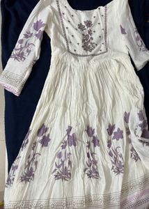 Elegant Floral Print Kurta
