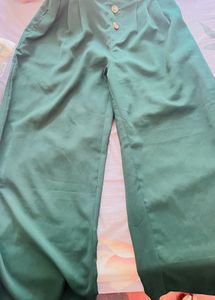 Green Plazzo Pant