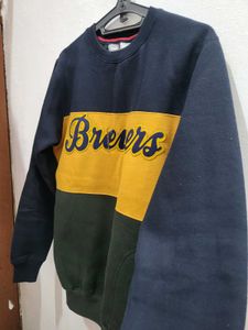 Brewers Color Block Crewneck