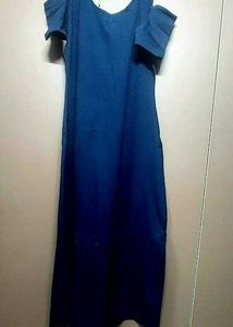 Alluring cold shoulder gown