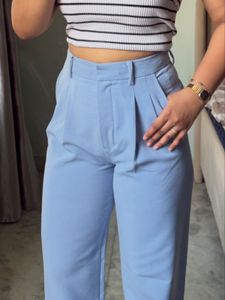 Light Blue Cotton korion Pants