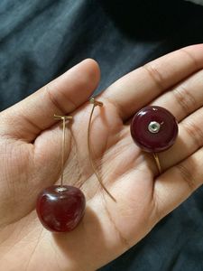 Cute Cherry Drop Earrings