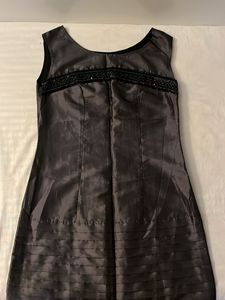 Elegant Beaded Detail Sleeveless Dress