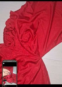 Elegant Red Dhoti Pants of 1