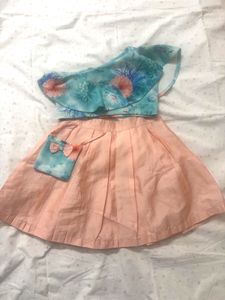 Cute Girls Skirt and Top Set