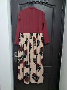 Vintage Floral Midi Dress
