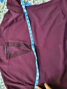 New Party' Wear Stylish Purple Top In Xl Size