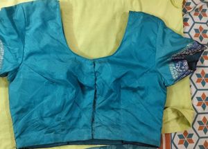 Teal Silk Blouse