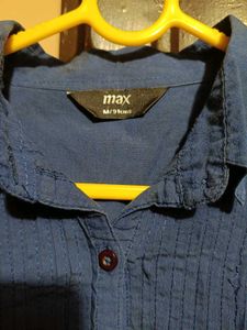 Sale!! Stylish Blue MAX Button-Down Shirt
