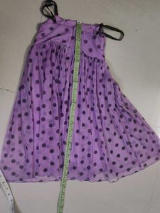 Charming Purple Polka Dot Dress imported China