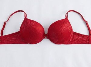 Red Lace Push-Up Bra