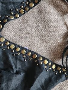 New Brand Unused Black Halter Neck Top