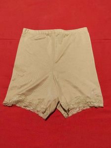 Marilyn Monroe Beige Lace Trim Shorts