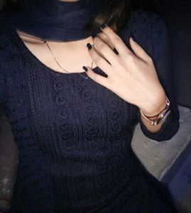 Beautifull Navy Blue Kurta Set with Dupatta💙