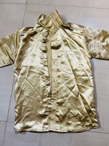 Golden Satin Shirt for Boys