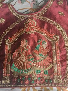 Beautiful Embroidered Silk Blouse