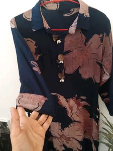 Stylish Floral Print Kurta with Plazoo